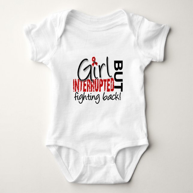T-shirt La fille a interrompu la maladie cardiaque 2 (Devant)