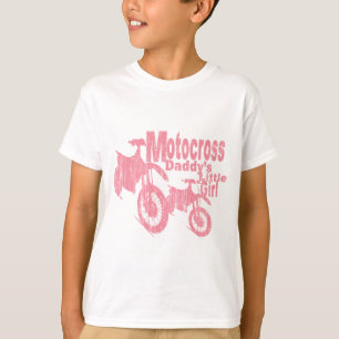 T-shirt La fille de Motocross Daddy