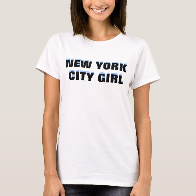 T-SHIRT LA FILLE DE NEW YORK (Devant)
