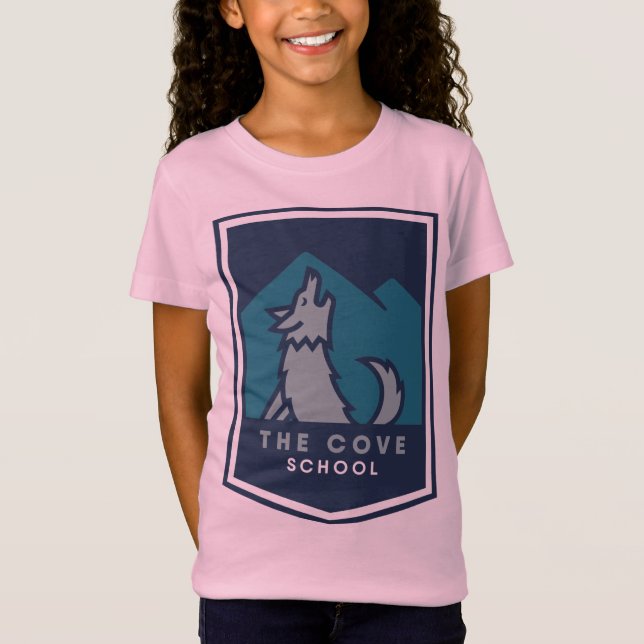 T-Shirt La fille d'école de crique (Devant)