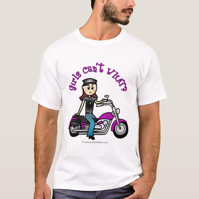 T-shirt La Fille du Biker léger (Devant)