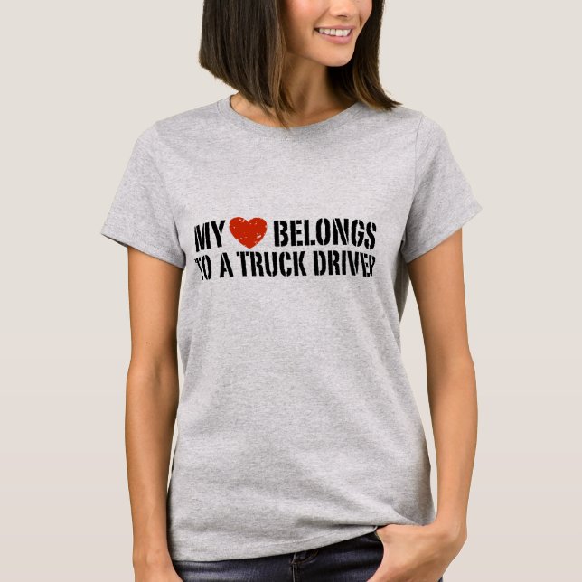 T-shirt La fille du camion (Devant)