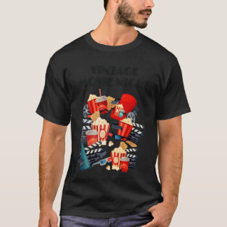 T-shirt La fille du cinéma de dessin