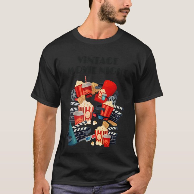 T-shirt La fille du cinéma de dessin (Devant)