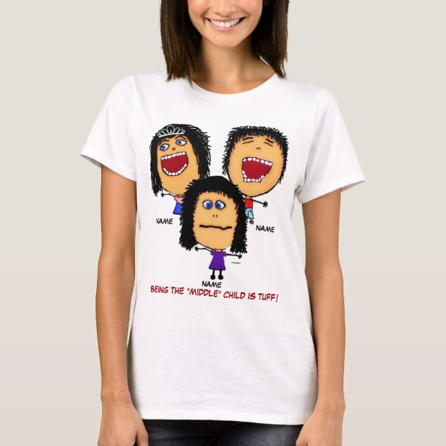 T-shirt La fille du milieu (Devant)