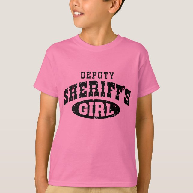 T-shirt La fille du shérif adjoint (Devant)