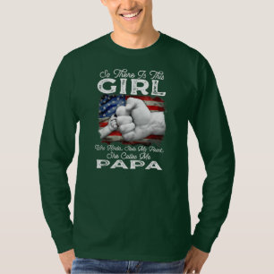T-shirt La Fille Qui A Volé Mon Coeur Elle M'Appelle Papa