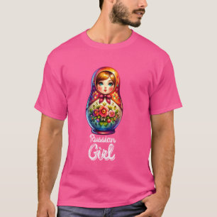 T-shirt La fille russe ! Russie Matryoshka Russe Pour Russ