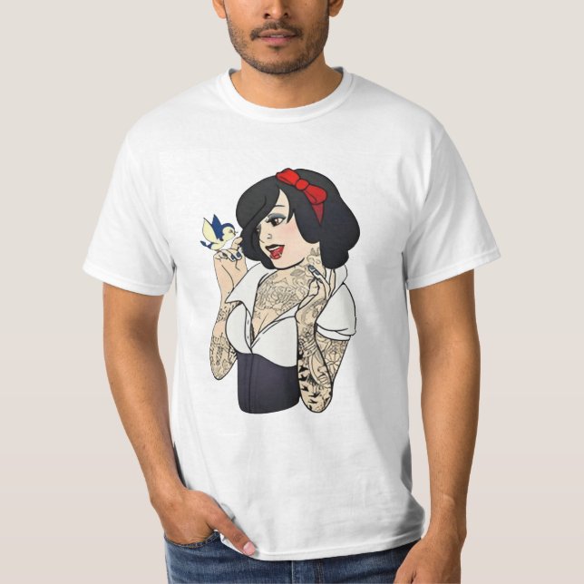 T-shirt La fille vogue mignonne blague (Devant)