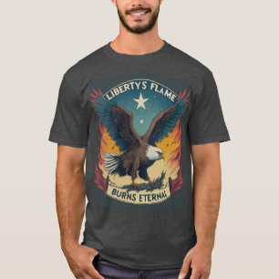 T-shirt La flamme de la liberté brûle éternellement