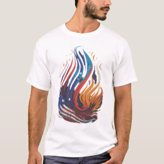 T-shirt La flamme de la liberté fait naître l'espoir