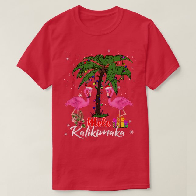 T-shirt La Flamme du Christ de Mele Kalikimaka (Design devant)