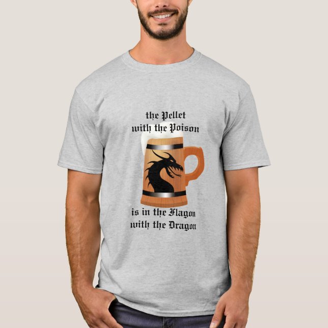 T-shirt La Flasque Avec le Dragon (Devant)