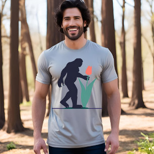 T-shirt La fleur de Pâques de Bigfoot : Imaginaire amusant