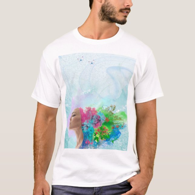 T-shirt La floraison de l'imagination (Devant)