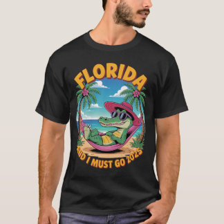 T-shirt La Floride Appelle Et Je Dois Aller 2025 Été Flori