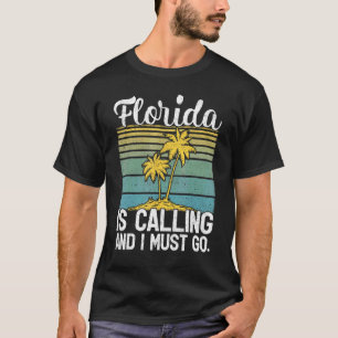 T-shirt La Floride Dit Que Je Dois Aller Vintage Retro Flo