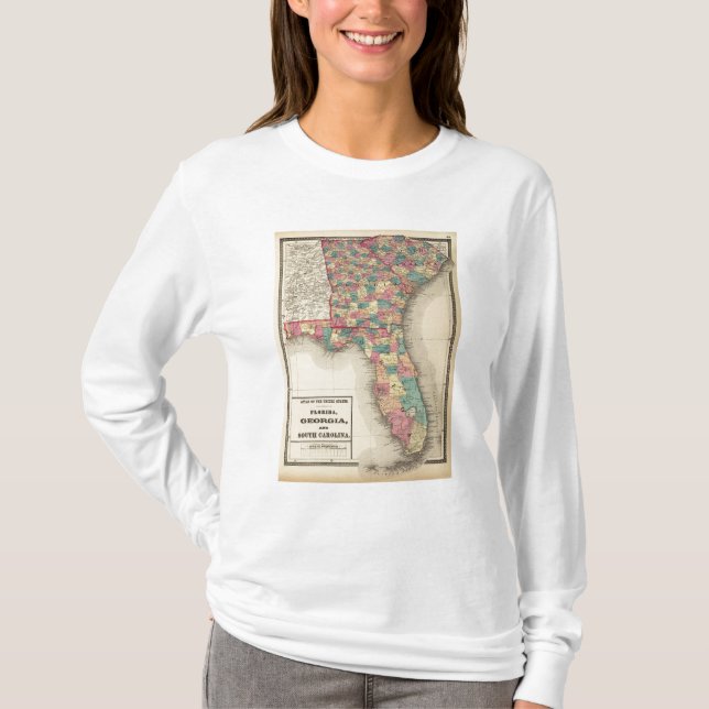 T-shirt La Floride, la Géorgie, et la Caroline du Sud 2 (Devant)