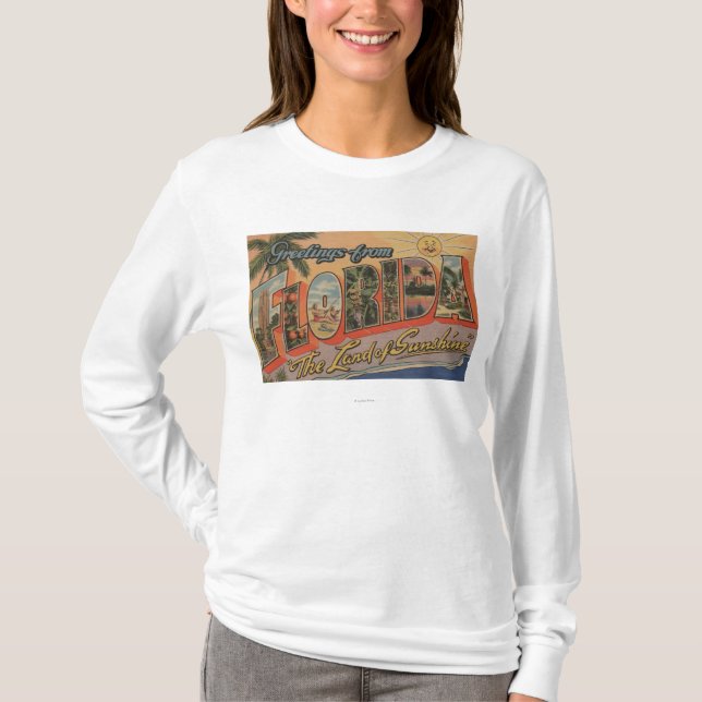 T-shirt La Floride - la terre du soleil (Devant)