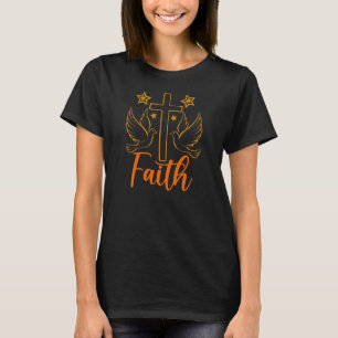 T-shirt La foi, Christian Dove Cross