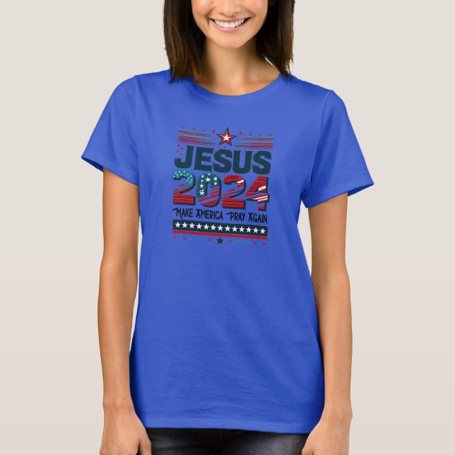 T-shirt La foi dans l'avenir : Jésus 2024 (Devant)