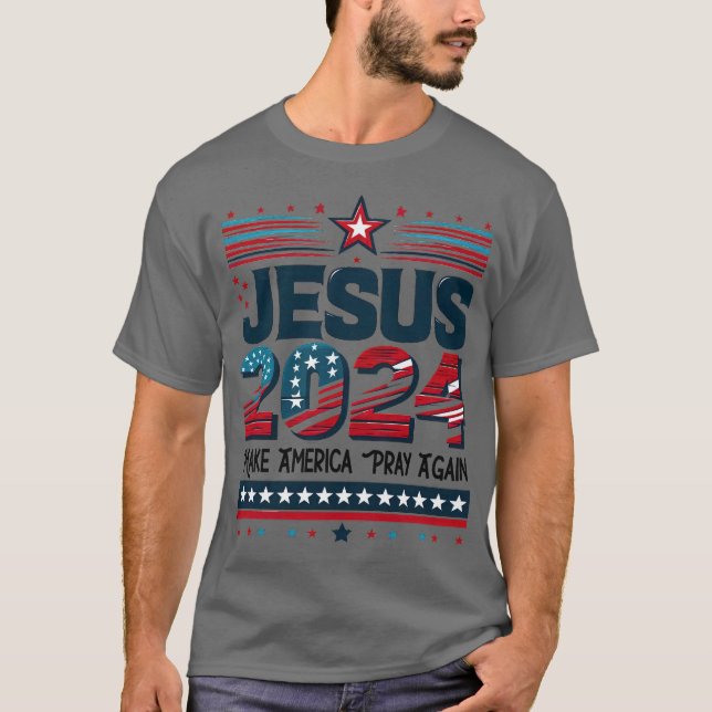 T-shirt La foi dans l'avenir : Jésus 2024 (Devant)