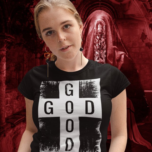 T-shirt La foi de Dieu (Women posing in Good God Tshirt)