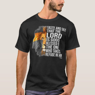 T-shirt La foi en Dieu Psaume Bible chrétienne 