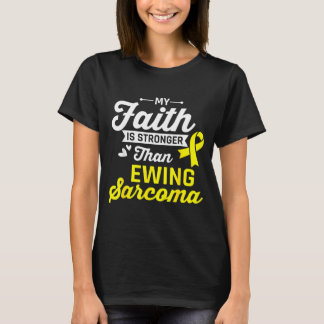 T-shirt La foi est plus forte que le cancer du sarcome d'E