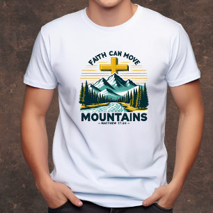 T-shirt La foi peut déplacer les montagnes chrétiennes des