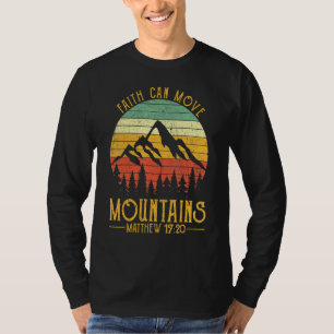 T-shirt La foi peut déplacer les montagnes Christian Mens