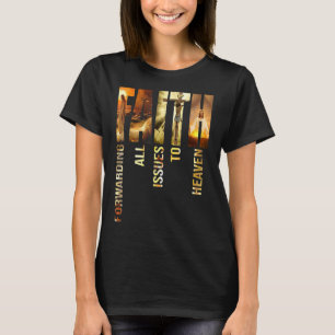 T-shirt La Foi Transférer Toutes Les Questions Au Ciel Vin