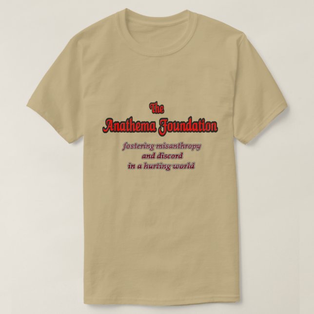 T-shirt la fondation anathème (Design devant)