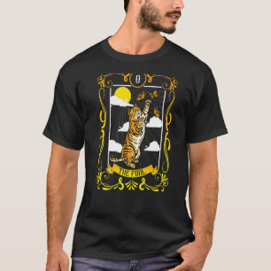 T-shirt La Fool Cat Arcana Tarot Card Mystical Wiccan