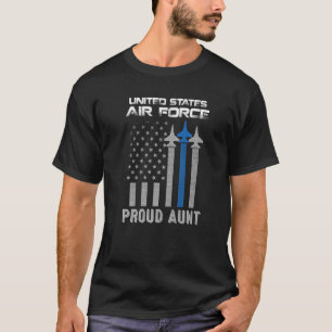 T-shirt La Force Aérienne Américaine Fière Tante Fière Tan