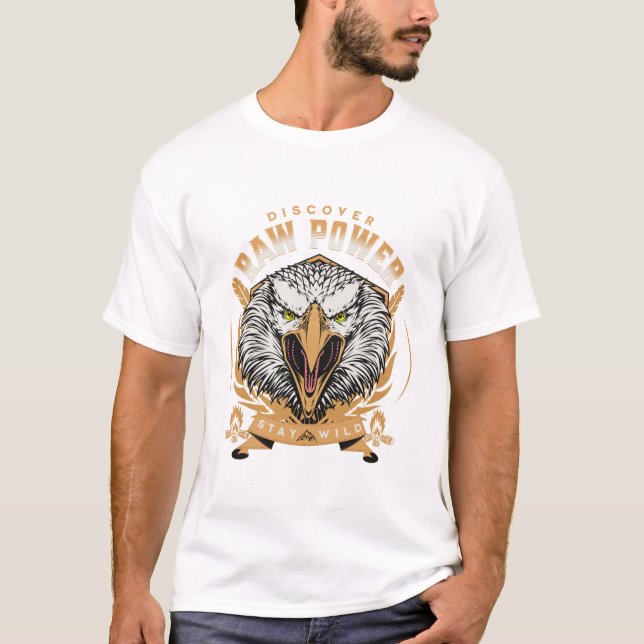 T-shirt La Force Brute Citation Inspiration Message Phrase (Devant)