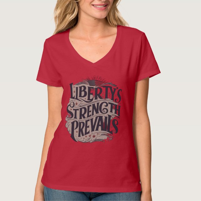 T-shirt La force de la liberté l'emporte (Devant)