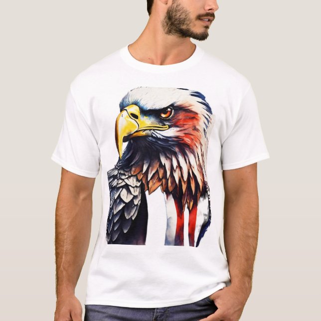 T-shirt La force de l'aigle : symbole de la liberté (Devant)