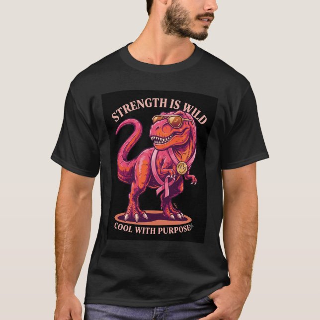 T-shirt La force est sauvage cool avec un but (Devant)