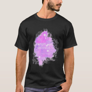 T-shirt La force sur la faiblesse Galaxie - Bile Duct Canc