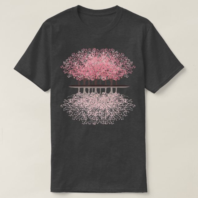 T-shirt La forêt de fleurs de Sakura (Design devant)
