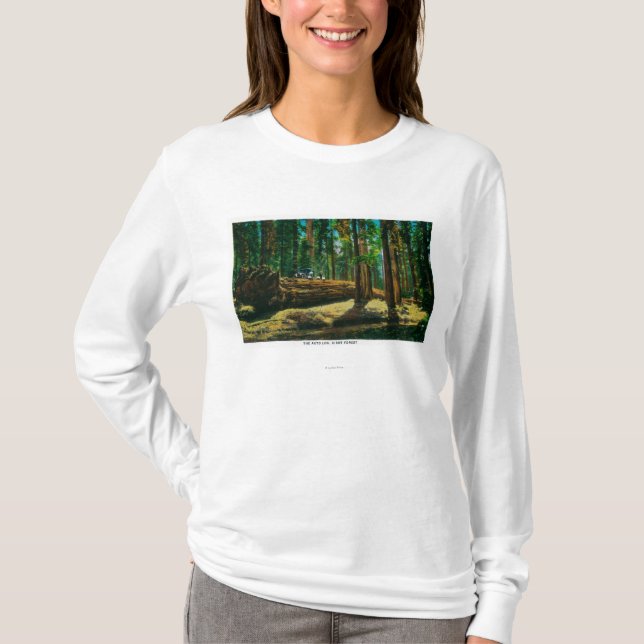 T-shirt La forêt géante d'ouverture automatique, séquoias (Devant)