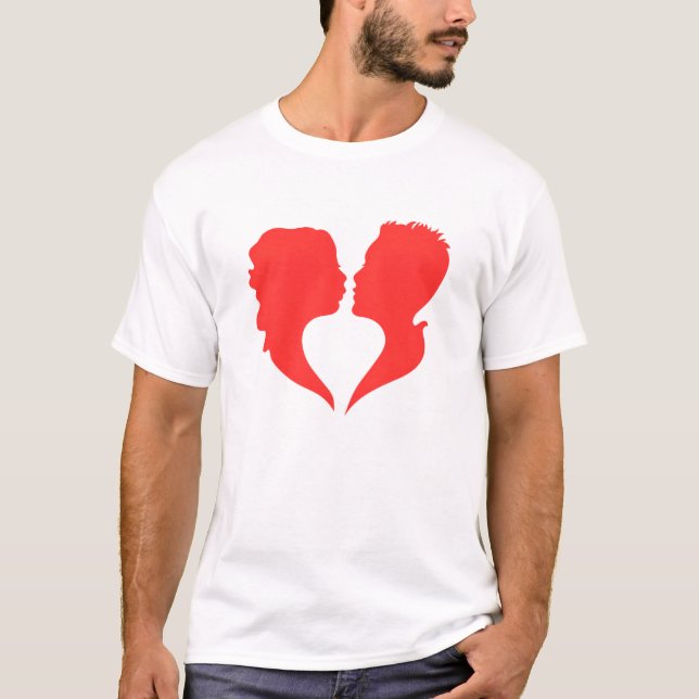 T-shirt La forme de l'amour (Devant)