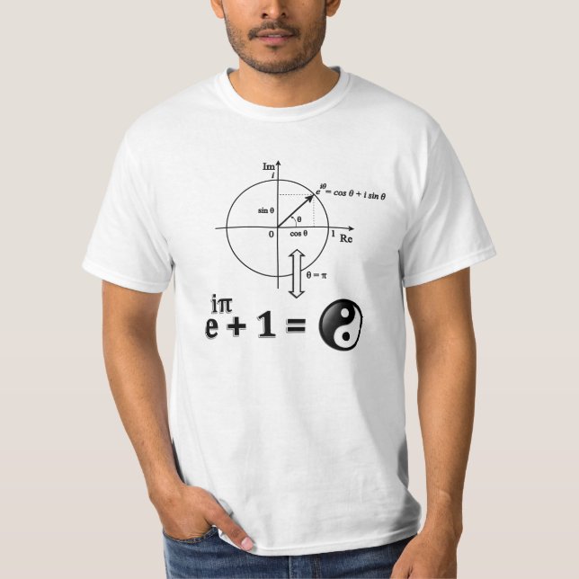 T-shirt La formule et l'identité d'Euler (Devant)