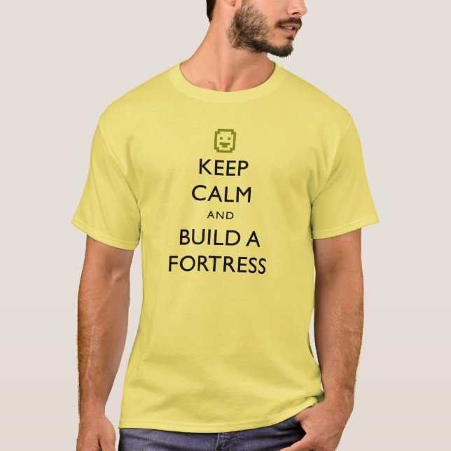 T-shirt La forteresse naine gardent le calme et (Devant)