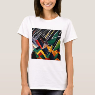 T-shirt La foudre au-dessus des pics de montagne