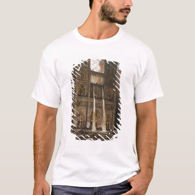 T-shirt La foule assiégeant Notre-Dame (Devant)