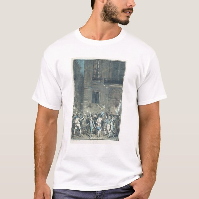 T-shirt La foule errant les rues de Paris (Devant)