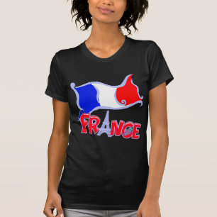 T-shirt La France avec des produits de drapeau