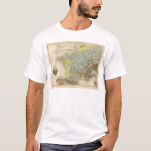 T-shirt La France hypsométrique